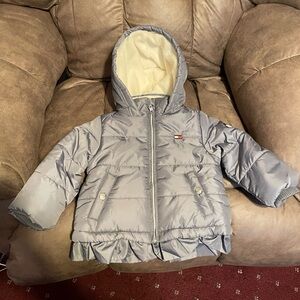 Tommy Hilfiger NWT 5T  Kids Silver Puffer Jacket